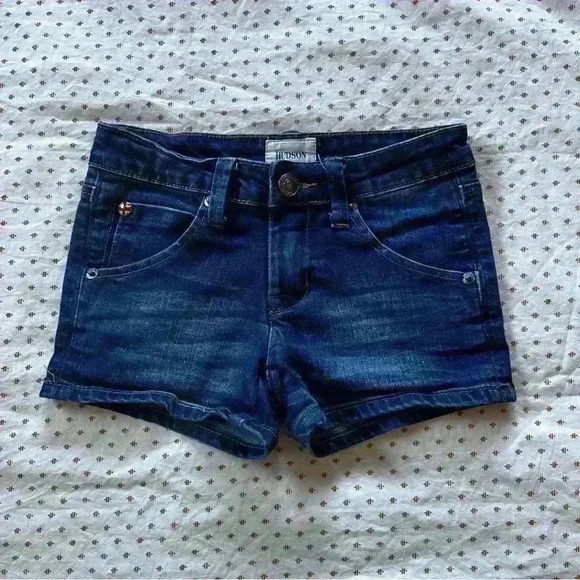 Y2K Hudson Jeans Shorts Girls Size 7 - Picture 1 of 7